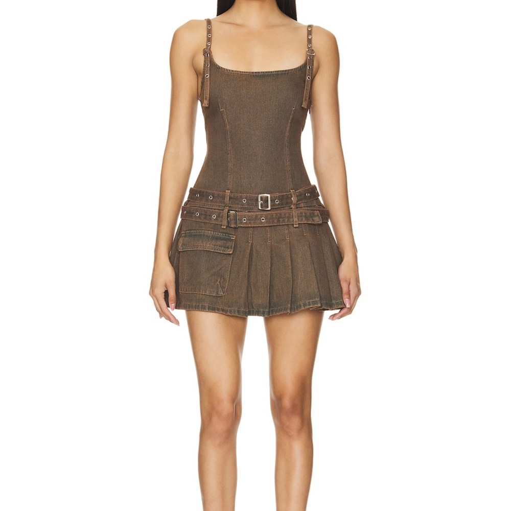 Revolve Lioness Brown Mini Dress
